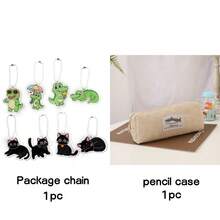 2 Buah Tempat Pensil Bordir Hiu, Kapasitas Penyimpanan Besar untuk Pensil, Penggaris, Penghapus, Desain Pola Hiu yang Lucu, Tahan Kotoran dan Tahan Lama, Cocok untuk Penggunaan Sehari-hari Siswa, untuk Pembelajaran di Kelas, Membawa Perlengkapan Ujian dan Mengatur Alat Tulis di Meja - tempat pensil - View 12