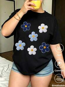 180 g de peso, fabricada en México. Nueva camiseta de manga corta para parejas, de primavera/verano, con estampado, diseño unisex, ideal tanto para el trabajo como para ocasiones informales. - Negro - Ver 6