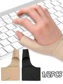 1 buah Penyangga Pergelangan Tangan yang Dapat Diatur dan Bernapas dengan Penstabil Jempol, Desain Ergonomis, Penyangga Pergelangan Tangan Anti-Selip, Cocok untuk Mengetik, Bekerja di Komputer, Tugas Berulang Sehari-hari, dan Meredakan Nyeri Pergelangan Tangan - MultiWarna - View 1