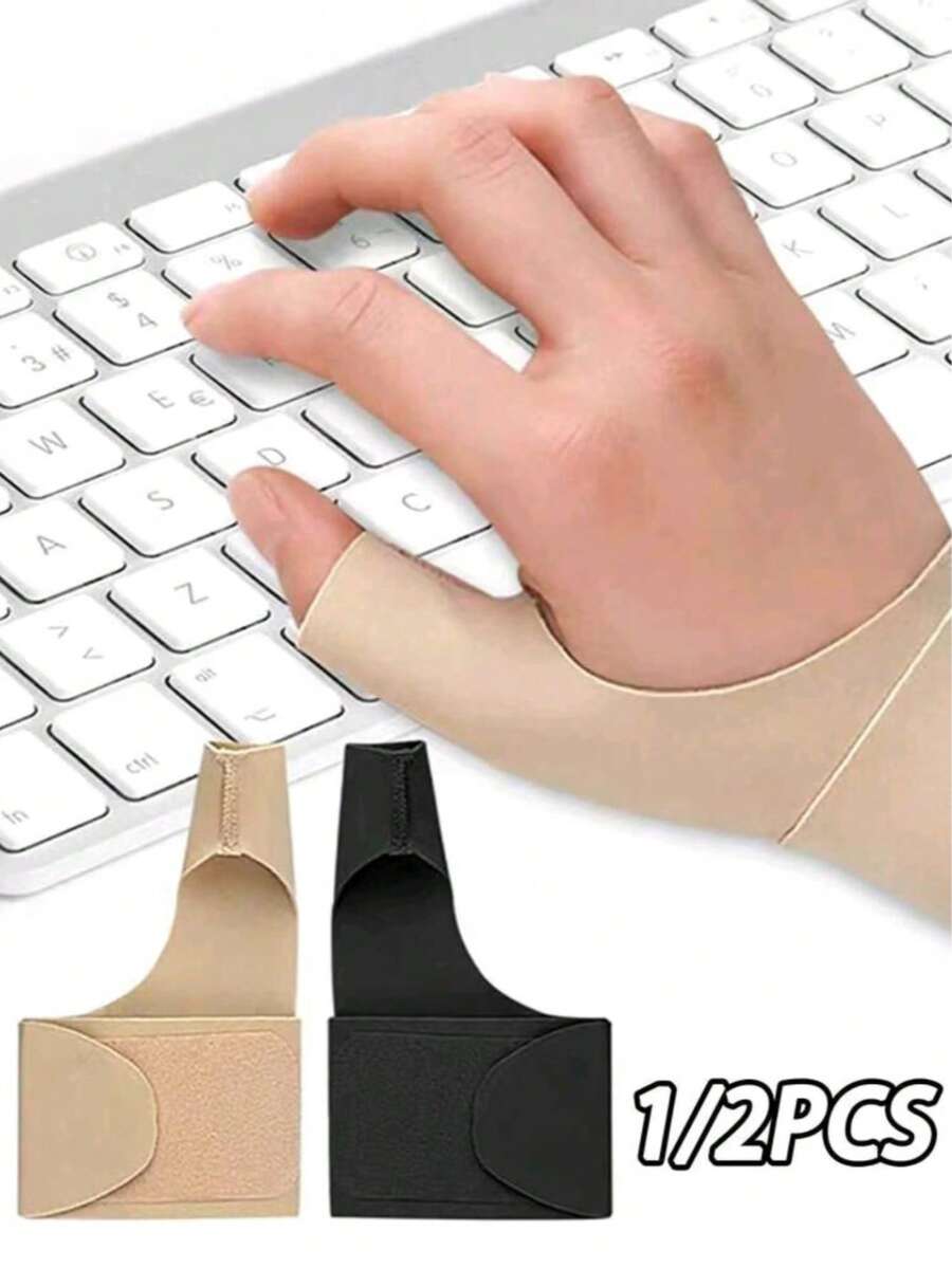 1 buah Penyangga Pergelangan Tangan yang Dapat Diatur dan Bernapas dengan Penstabil Jempol, Desain Ergonomis, Penyangga Pergelangan Tangan Anti-Selip, Cocok untuk Mengetik, Bekerja di Komputer, Tugas Berulang Sehari-hari, dan Meredakan Nyeri Pergelangan Tangan - MultiWarna - View 1