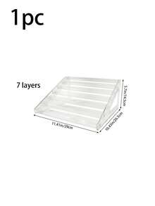 7/5/3 Tier Detachable Multi-Function Storage Rack, Can Hold Perfume, Cosmetics, Glasses, Nail Polish..Essential Oils, Nail Salon Tools And Accessories, Plastic Material, Large Capacity Design, Suitable For Use In Vacation Beach, Bathroom, Bedroom And Other Places. - Multicolor - View 10