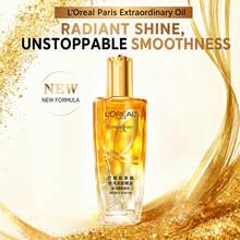Serum Rambut Extraordinary Oil L'Oréal Paris 100ml, Tutup Emas Versi Baru, Cocok Untuk Semua Jenis Rambut, Halus dan Berkilau Tanpa Rasa Berminyak, Cocok Untuk Rambut yang Dikeriting dan Dicat - 100 ml - View 1