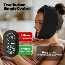 Facial Lifting Jaw Heat Pad With Red Light Function, Wireless Jaw Heating Pad, USB Rechargeable, 3-Level Intelligent Temperature Control, 3-Level Timer, Temporomandibular Joint Facial Heat Wrap, Suitable For Face And Jaw, Facial Support Pad, Portable Design, Easy To Carry For Travel, Suitable For Home And Office Nap, Unisex, Essential Home Item, Ideal Gift Choice - View 8