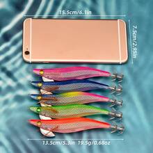 ANFS 5pcs Set Umpan Udang EGI Horizontal Jig Cumi-cumi untuk Memancing di Laut, Gurita, Sotong, dan Ikan Laut Lainnya - MultiWarna - View 7
