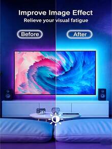 Remote Control USB RGB Color Changing LED Strip Lights, 1–10m Self-Adhesive Light Bar For TV Backlight, Gaming Room, Bedroom Decor, Party Atmosphere Lighting - RGB LED Strip Light - View 3