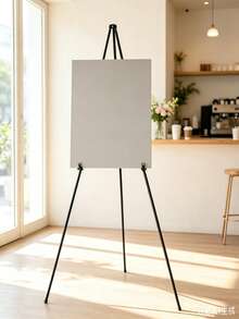 1 pieza Caballete plegable de pie para boda, trípode de metal grande ajustable para pintura, adecuado para carteles de boda, carteles de bienvenida y pancartas, también se puede usar como soporte de exhibición de trípode de metal de escritorio - Multicolor - Ver 8