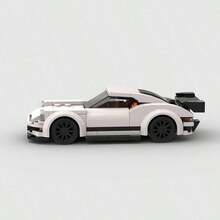 361pcs White Building Blocks Car Set, 14+ Creative Toy, DIY Car Model Kit, Car Model Kit, City Tech Champion Cup Series, Suitable As Birthday, Halloween, Christmas Gifts, Also For Collection And Home Decor - Multicolor - View 4