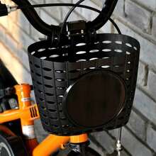 3pcs/Set Bicycle Basket Set, Bicycle Basket, Bicycle Bell, Handlebar Tassel, Bicycle Accessories - Multicolor - View 3