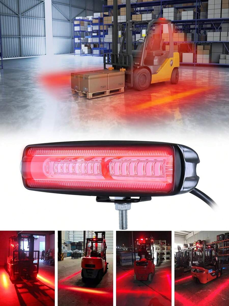 Lampu Penanda Samping Forklift LED 30W DC 12V-80V Berkedip