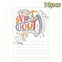 1/10/20pcs 4x6 Inch Employee Recognition Cards, Creative Motivational Kudos Cards For Office Team Building Staff Appreciation - Sets - View 10