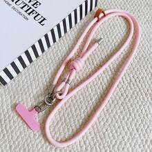 1PC Phone Lanyard Crossbody Halter Chain Phone Case Pendant Strap High-End Feel Women's Dopamine Halter Handheld Fan Rope Sturdy Clip Pad Exquisite Detachable Anti-Loss Anti-Drop - Multicolor - View 14