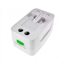 Adaptador Luatek- Adaptador Universal / Branco - Entrada tipo UE (220-240V) - Visão 4