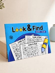 Interactive Treasure Hunt Game Book/Sudoku Game, Enhances Brain Ability, Memory And Color Recognition/Durable Travel Educational Cards, Suitable For Home And School/Perfect Gift For Thanksgiving, Easter, Christmas And New Year/Find The Difference - Multicolor - View 7