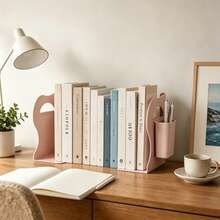 1 pieza Estante de almacenamiento de escritorio, Organizador de archivos de oficina, Estantería pequeña y sencilla para dormitorio, Organizador de libros de texto de escritorio, Estante de almacenamiento de archivos, Regalo de estantería para el regreso a la escuela - Multicolor - Ver 10