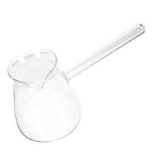 Angoily Cafetera turca de cristal, calentador de leche, mini cacerola, olla de sopa, calentador de mantequilla, olla de fusión de chocolate, utensilios de cocina pequeños para calentar porciones líquidas más pequeñas, 450 ml - Ver 2
