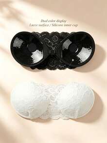 Lace Nipple Covers, Invisible Breast Covers, Thin Invisible Bra Alternative - Multicolor - View 4