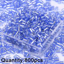 1pack/Approx.800pcs 2mm Multicolor Glass Beads With Silver Tube - For DIY Jewelry Making Materials, Bracelets, Necklaces, Earrings - One Pack - View 21