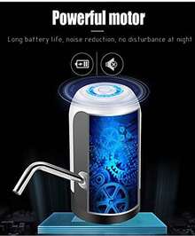 Water Bottle Pumps - USB Black/White - View 8