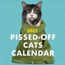 2027 -Off Cats Calendar - 12-Month Wall Calendar For Cat Lovers, Humorous Feline-Themed Funny Gift Planner Hanging - Multicolor - View 1