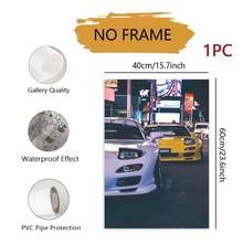 1pc New Living Room Decorative Painting, Car Theme Wall Art, Luxury High-End Style, Sofa Background Wall Hanging Picture - Multicolor - View 12