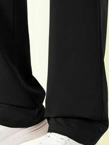 1pc Comfortable Breathable Sports Casual Long Pants For Spring Autumn Winter - Black - View 5
