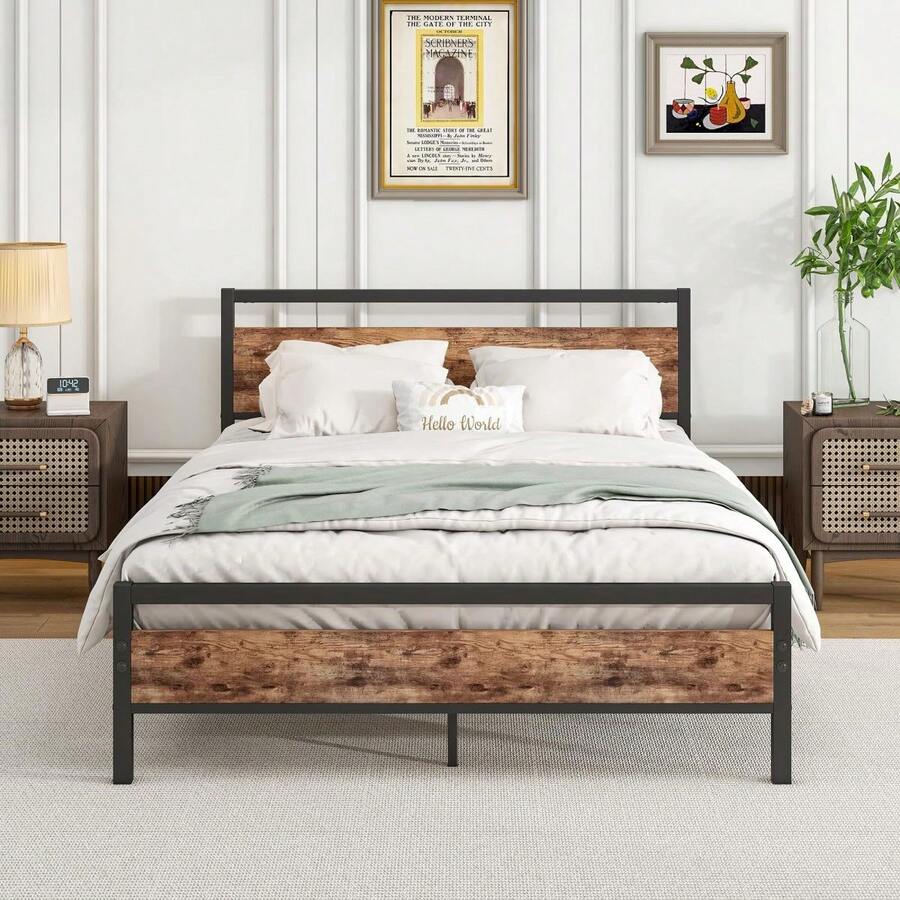 Bed Frames - 棕色 140*200厘米 - 查看 1