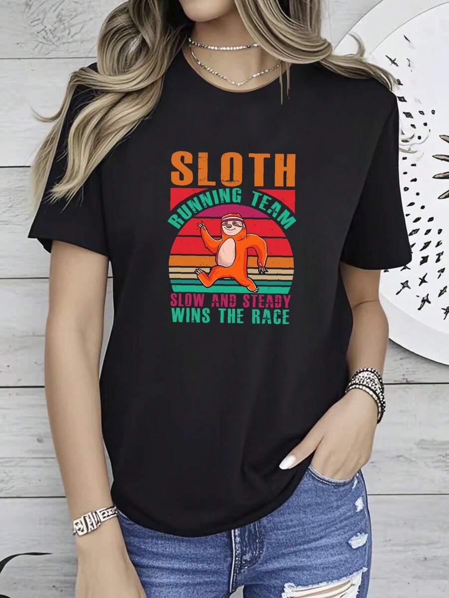 Women T-Shirts - 黑色 - 查看 1