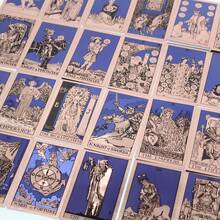 Kartu Tarot Waite Edisi Mewah 78 Kartu Holografik Laser Kelas Kolektor dengan Kotak Penyimpanan Keras dan Buku Panduan - MultiWarna - View 10