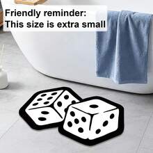 1 buah Karpet Kamar Mandi, Keset dengan Pola Cetak Asimetris Hitam Putih yang Unik, Desain Kontur Artistik, Letakkan di Pintu Masuk Kamar Mandi, Karpet Dekorasi Rumah yang Mudah Dirawat, Meningkatkan Pengalaman di Rumah. Tekstur Lembut, Nyaman di Kaki, Cocok untuk Kamar Mandi, Area Wastafel, Pintu Masuk, dan Lainnya - Hitam - View 10