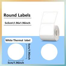 1 Roll Self-Adhesive Sticker Paper, Thermal Label Paper Compatible With M120/M220/M110/DETONGER P1 Label Printers - Multicolor - View 34