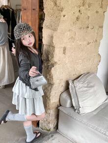 Tas Mini Lucu Terbaru dan Populer, Warna Solid Emas, Kunci Putar, Tas Kecil, Tas Kosmetik Mini Warna Solid, Tas Selempang Kecil, Tas Aksesori, Tas Gantung Dekoratif, Tas Pesta, Dompet Koin - Perak - View 9
