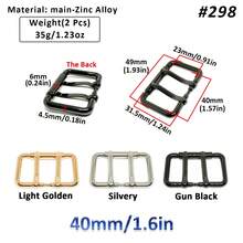 SinHo Double Prong Buckle Replacement, 2pcs Zinc Alloy Buckle, High-Quality Metal Strap Hardware, Ideal For Bags & Belts, Leathercraft Accessory - Multicolor - View 5