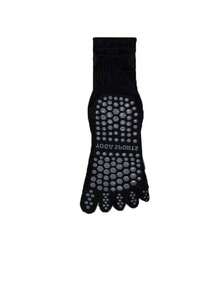1/2/3 Pairs Solid Color Non-Slip Yoga Socks, Sports Fitness Indoor Toe Socks, Pilates Specialized Five-Finger Socks, Fall Socks - Multicolor - View 18