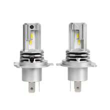 Heyword 1pc H4 LED Motorcycle Bulb, Fog Light 9003 HB2, 1500 Lumens 6000K Cool White, Plug And Play, Suitable For High/Low Beam, Easy Installation - White - View 2