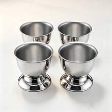 Coquetiers empilables avec support - Argent - Voir 1