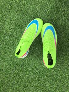 Sepatu Sepak Bola Remaja Baru dengan Paku - Hijau - View 9