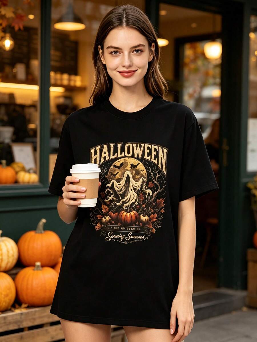 Women T-Shirts - 黑色 - 查看 1