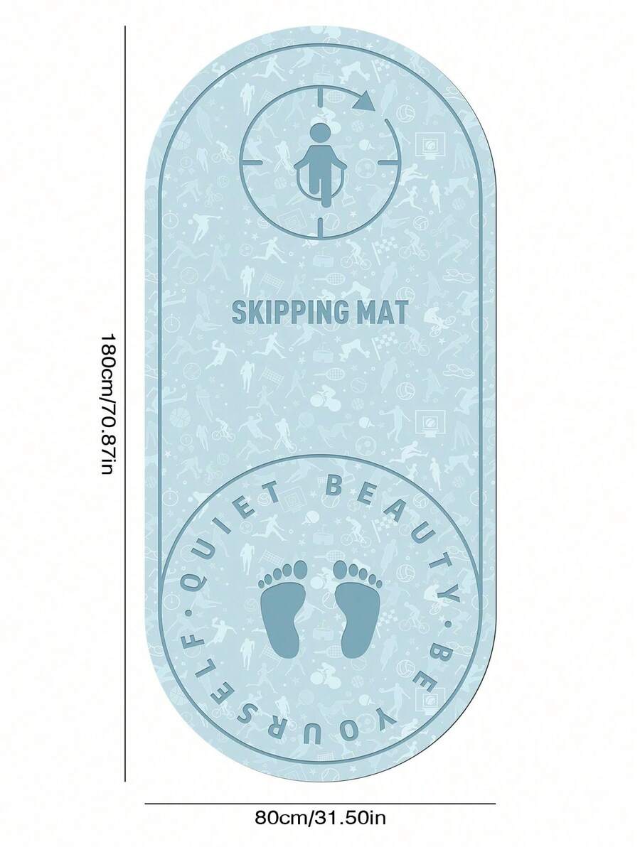 Rope Skipping Pad - Blue - View 1