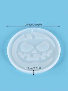 1pc Halloween Hanging Decoration Silicone Resin Mold, Ghost Pumpkin Skeleton Witch Black Cat Haunted House Casting Mold, DIY Aromatherapy Plaster Pendant Mold, For Halloween Party Home Decor Handicrafts - White - View 19