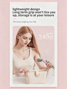 Ultra-Lightweight Mini Percussion Massage Gun, 240g Portable Deep Tissue Muscle Relaxer, 7mm Amplitude & 8kg Impact Force, Multi-Level Intensity Adjustment, Type-C Fast Charging, Quiet Motor & Skin-Friendly Silicone Massage Head, Suitable For Travel & Home Use - A - View 6