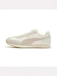 Unisex - Puma R78 II - Off-White - Silver - Charcoal Grey Athletic Casual Shoes Low-Top 40888801 - Beige - View 1