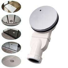Bathroom Low Profile  Plated Shower Waste Trap 40/50 Mm Outlet Side Drain - 26B-d-wIN-uK-shower Waste Trap - View 6