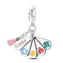 Lucky Japanese Beaded Koi Fish Fan Lucky Cat Pendant Cute Kimono Girl Charm, DIY Bracelet Necklace Making Accessories, Suitable For Vacation And Holidays - Silver - View 16