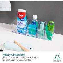 Med+ Weekly Pill Box Sorting Box With 6 Compartments Ideal For , Vitamin Pills Transparent Plastic - Short Organizer - View 4
