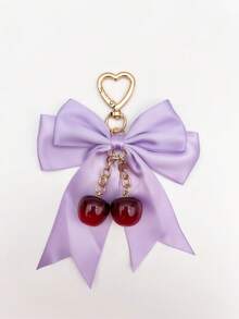 1pc Fashion Handmade Bowknot Keychain Pendant, Pearl Chain Tassel Accessory, Backpack Charm, Charming Women's Bag Decoration, Y2K Style Phone Accessory, Women's Car Accessory, Cute Back To School Gift - Multicolor - View 22