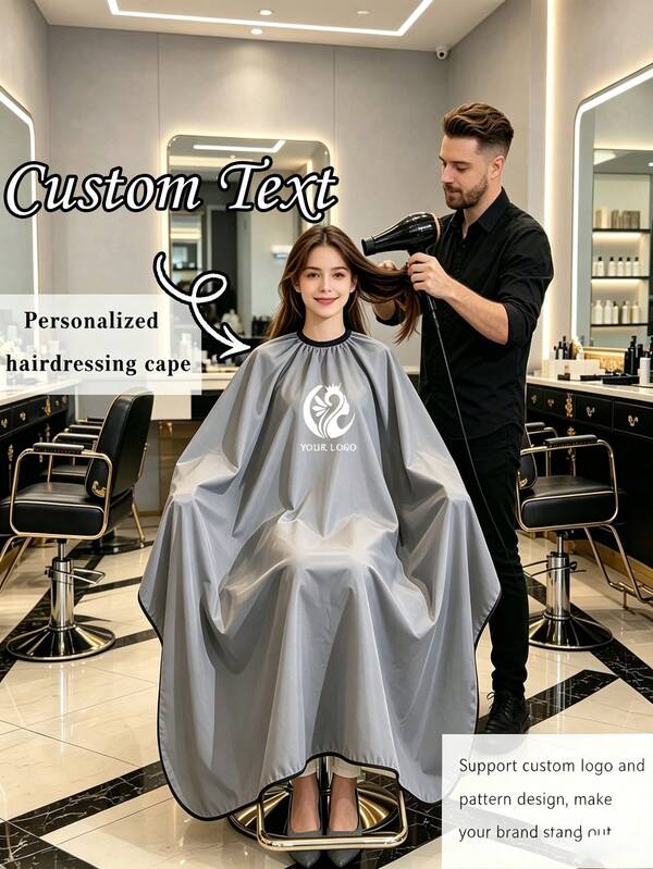 1pc Customizable Hair Salon Cape For Hair Styling, Hair Cutting, Hairdressing, Coloring, Dyeing And Bleaching, Hairdresser Tool, Hair Tools, Hair Products And Accessories For Barber Salon Beauty Back To School
