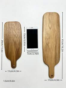 Thớt gỗ tự nhiên đa năng có tay cầm, thớt thái thực phẩm chín, thớt cắt thịt, trái cây, rau củ, phô mai, đồ ăn chín, dụng cụ bàn ăn thời trang, phụ kiện nhà bếp, dụng cụ nhà bếp, đồ dùng nhà bếp, phù hợp làm quà tặng, quà tặng ngày lễ lý tưởng - Cà phê nâu - Xem 12