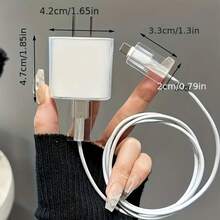 Cow Print Data Cable Protector Sleeve, Compatible With IPhone 14 Pro Max Charger Protective Case, Suitable For IPhone 20W/18W Charger - Multicolor - View 6