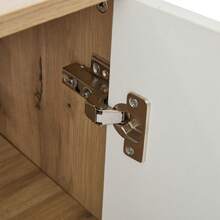 Hall Tree With Shoe Storage, Plant Stand Natural Wood + White 75x33x180 Cm - Natural - 查看 9
