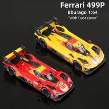 Burago - Ferrari 499P 24H LMS Hypercar 2024#83/#51 1:64，AF Corse Le Mans 複刻合金模型車，Ferrari 授權，建議年齡 14+ - 彩色 - 查看 3